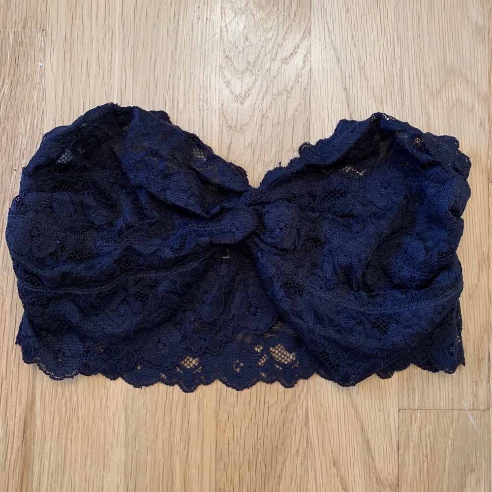 Navy lace bandeau